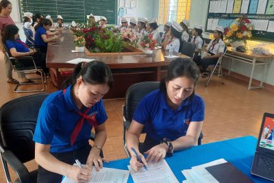Tập huấn nghi thức đội và triển khai phong trào 3 tốt cho các chi đội
